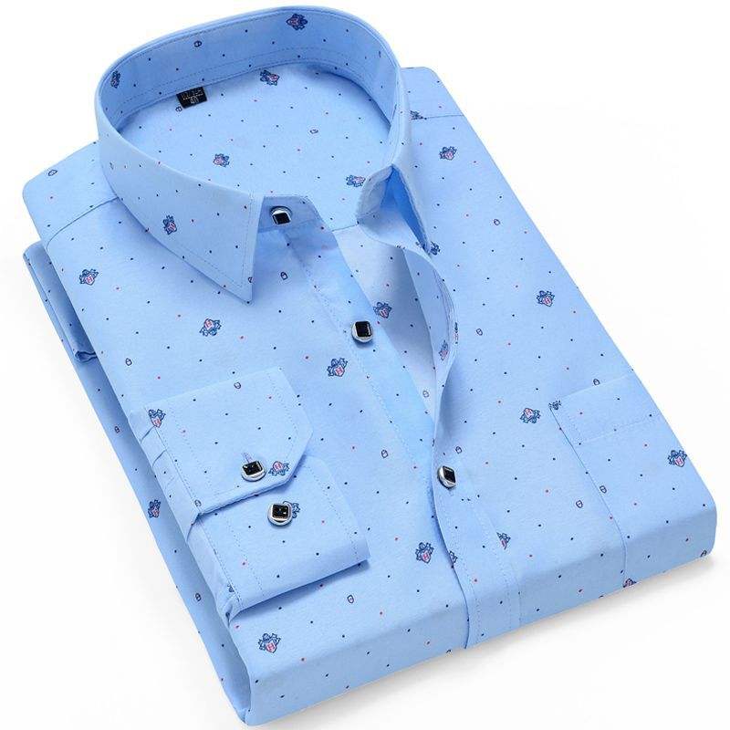 Men's Casual Printed Full Sleeve Shirt - Multicolor | FSS-45