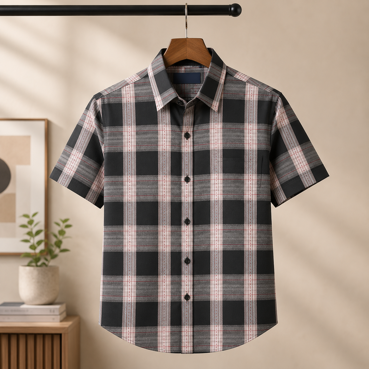 Men's Premium Checked Shirt | Stylish, Comfortable & Perfect for Everyday Wear  | HSS-23