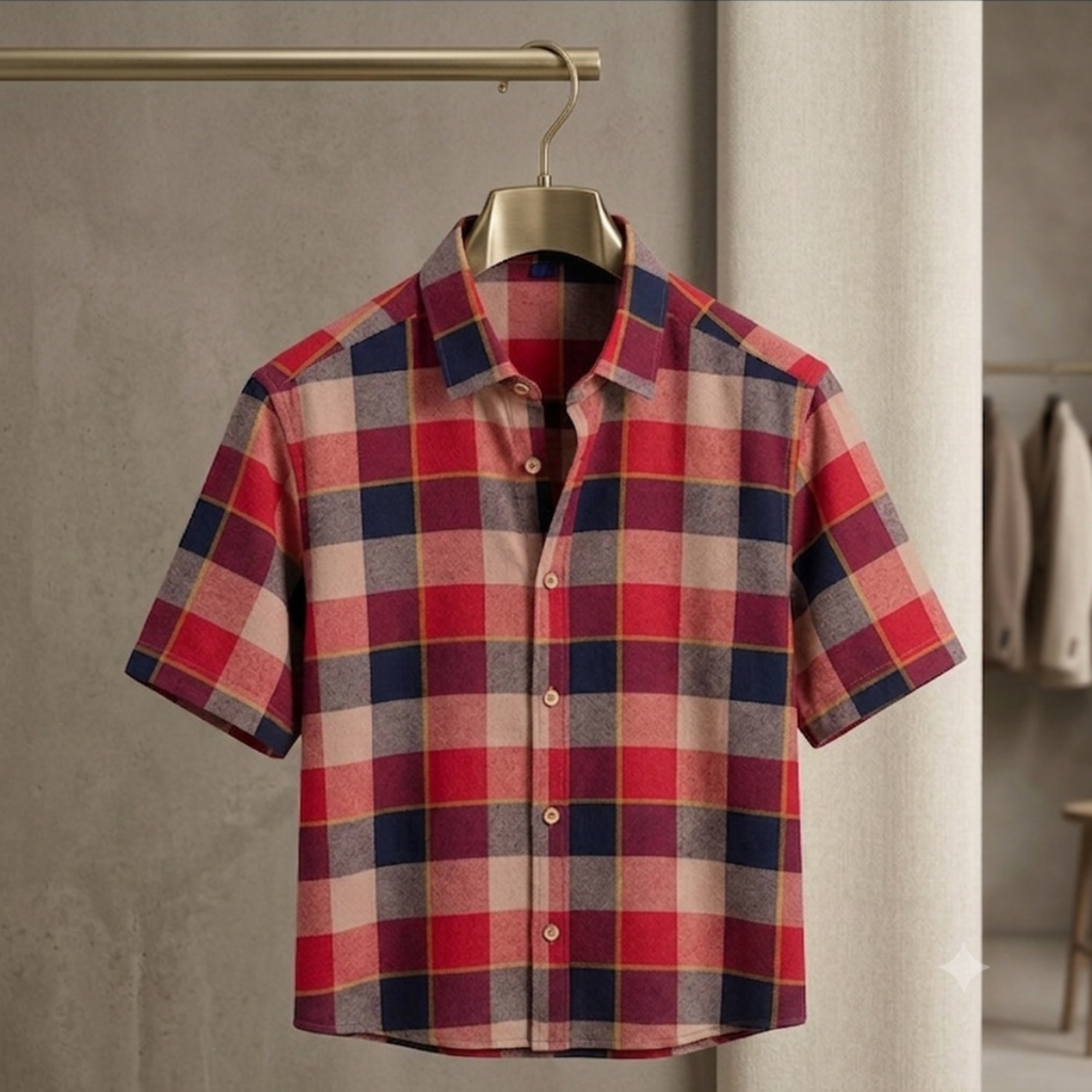 Men's Premium Checked Shirt | Stylish, Comfortable & Perfect for Everyday Wear | FSS-18